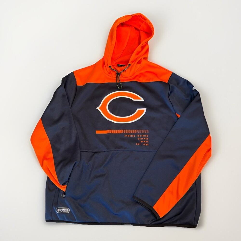 Chicago Bears New Era Long Sleeve Hooded Shirt Men's XXL Hoodie Football